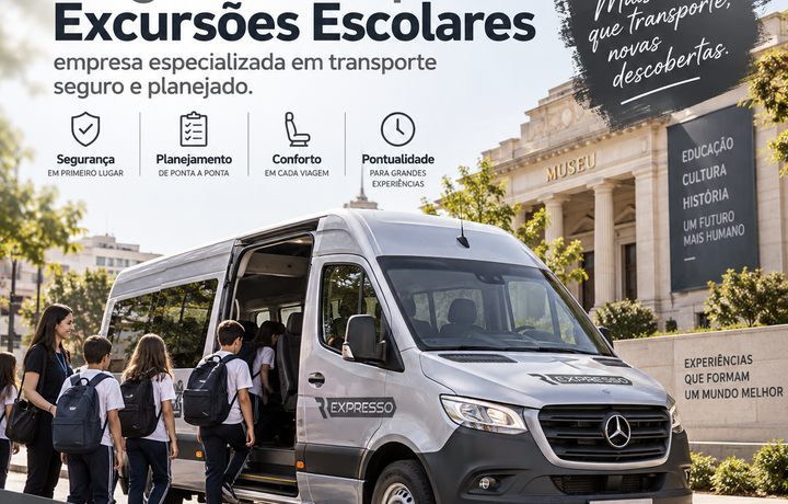 Aluguel de Van para Excursões Escolares: empresa especializada em transporte seguro e planejado