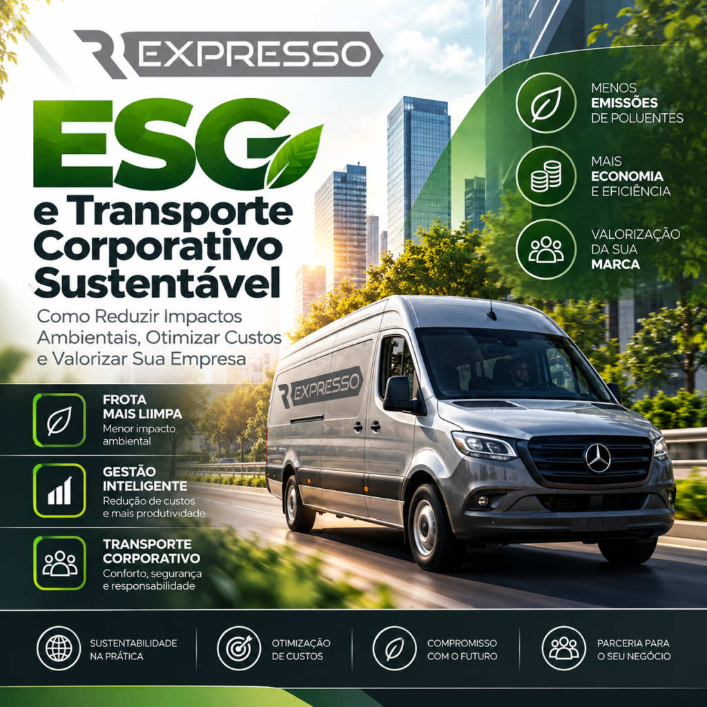ESG e Transporte Corporativo Sustentável Como Reduzir Impactos Ambientais, Otimizar Custos e Valorizar Sua Empresa