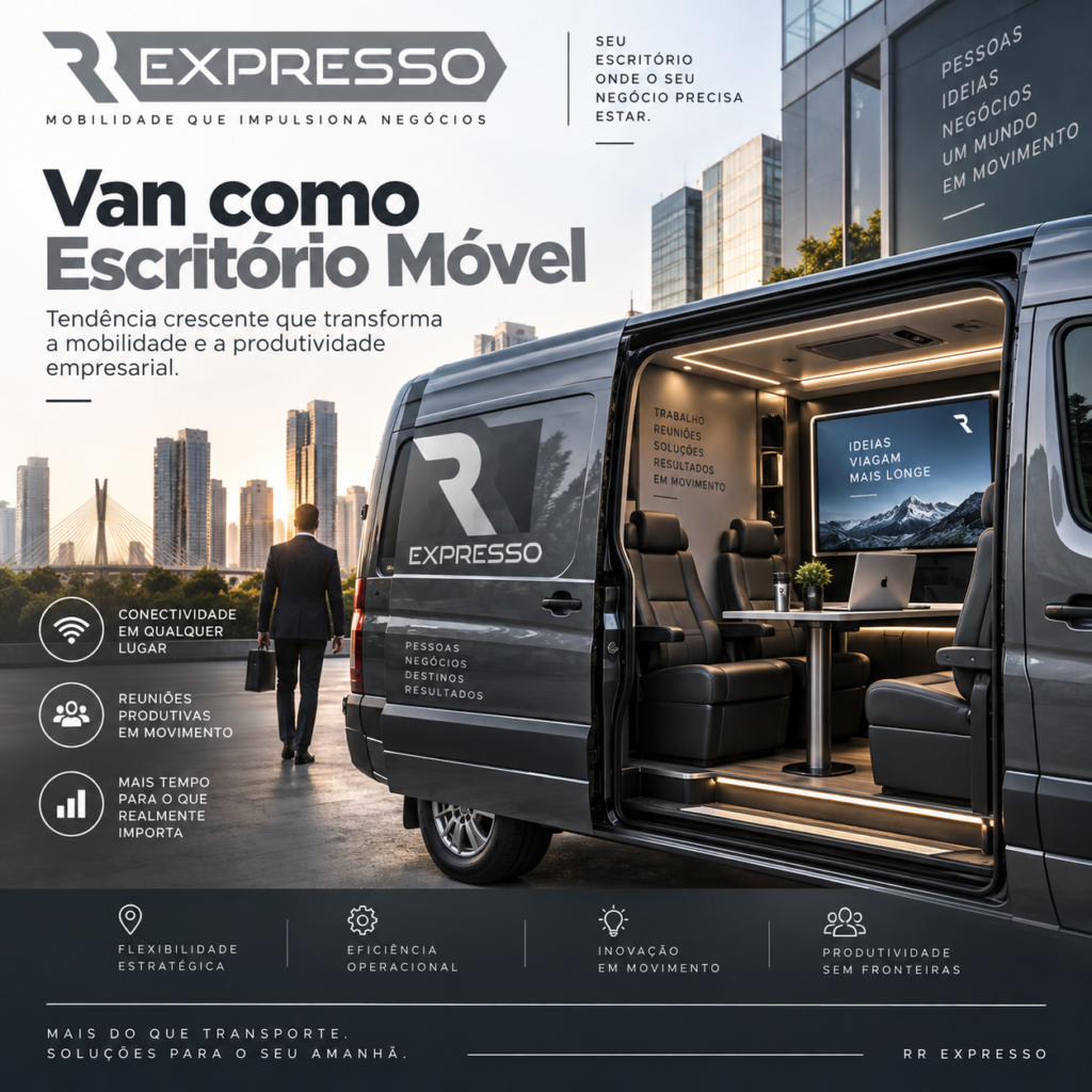 Van como Escritório Móvel: Tendência Crescente que Transforma a Mobilidade e a Produtividade Empresarial
